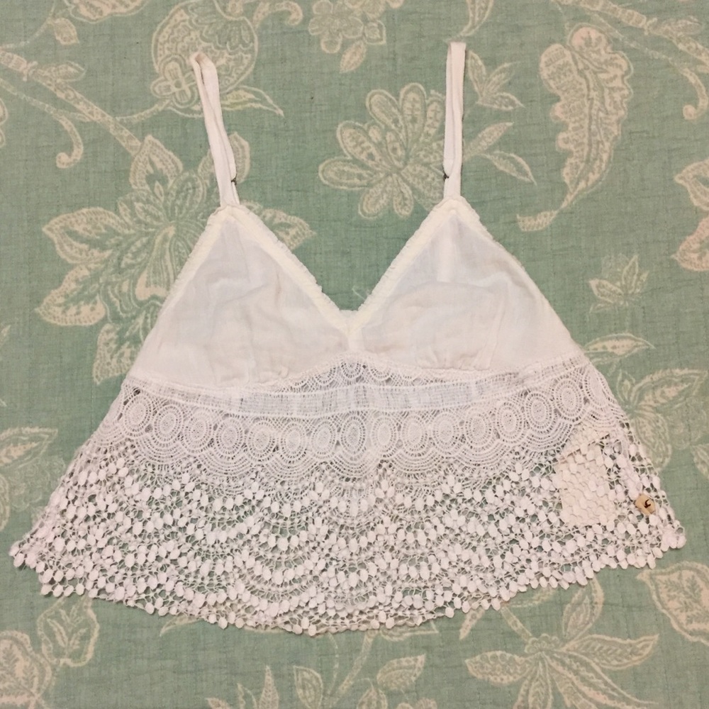 White Crochet Bralette